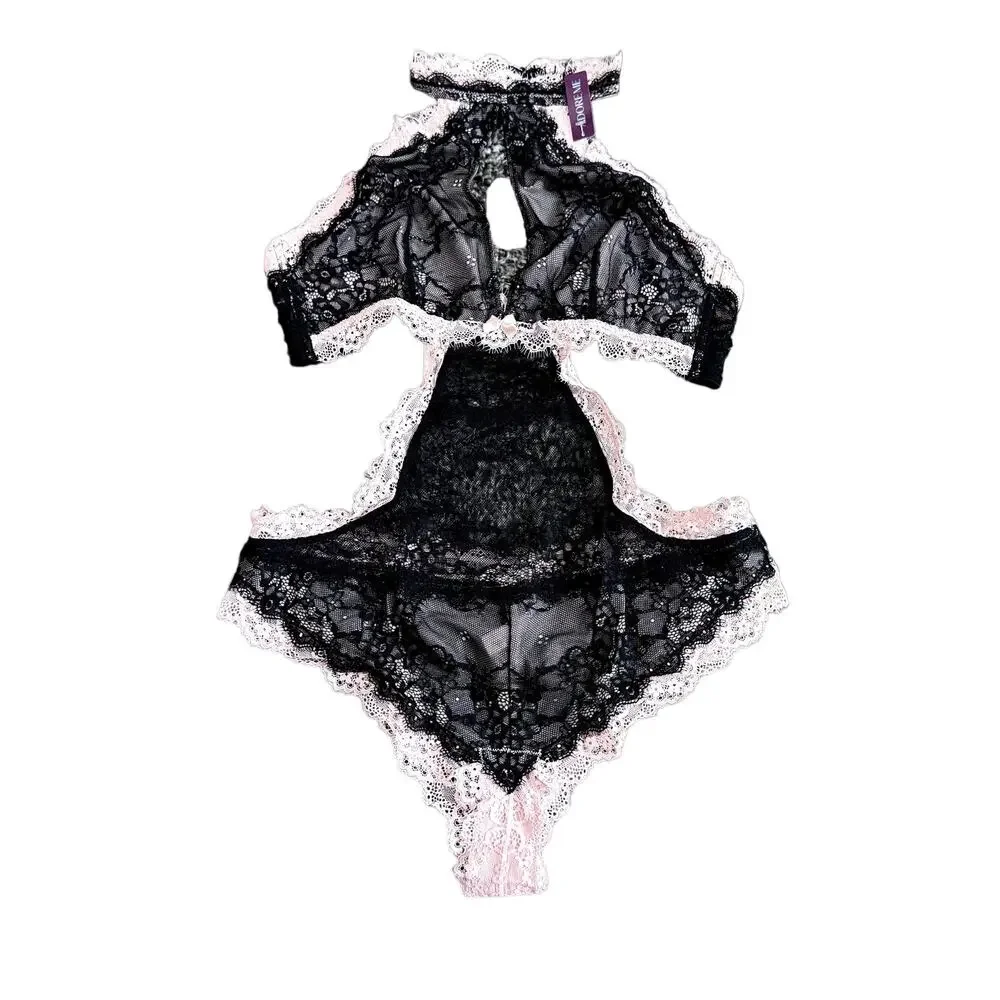 Adore Me Brescia Unlined Bodysuit in Black, Size S